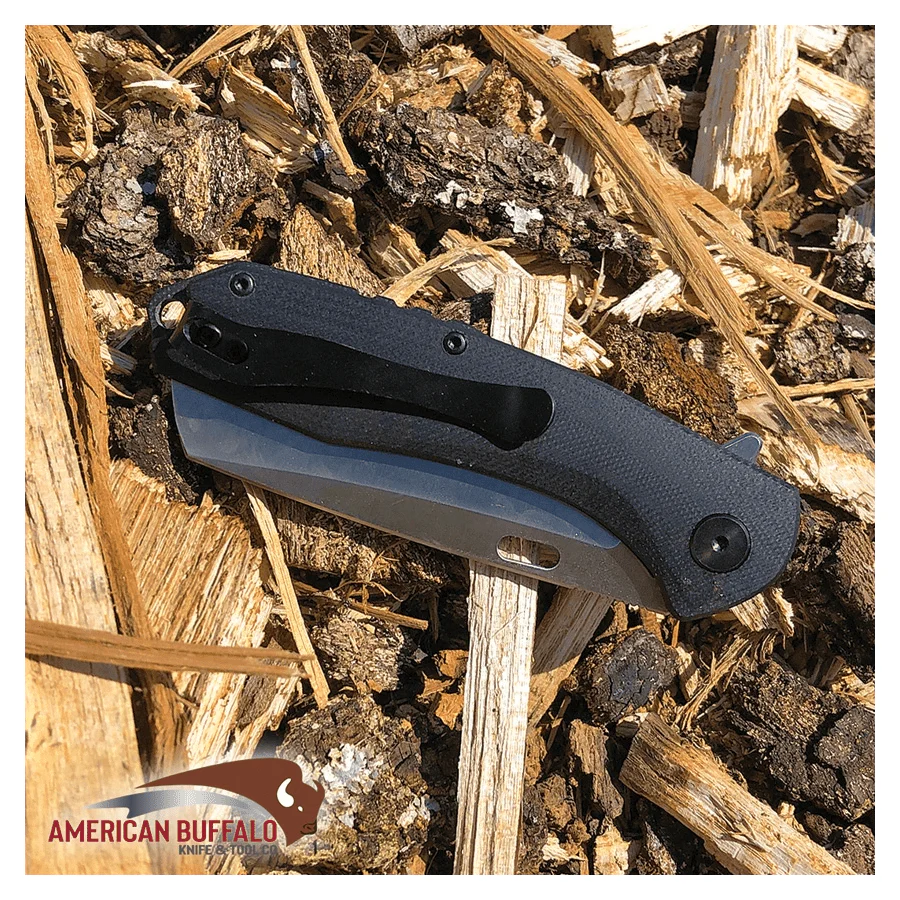 Couteau pliant ABKT TAC Warthog Linerlock Black – Image 2